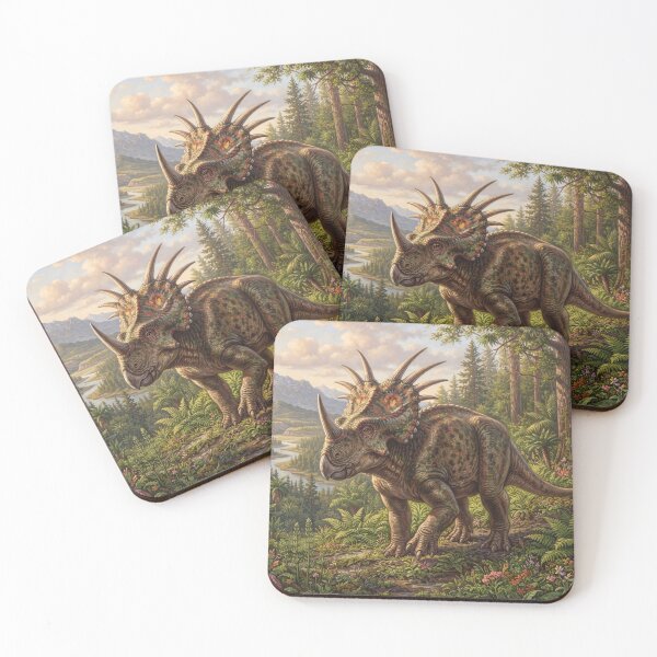 Item preview, Realistic Styracosaurus Paleoart, Cretaceous Dinosaur Illustration IV designed and sold by Yaremchuk.