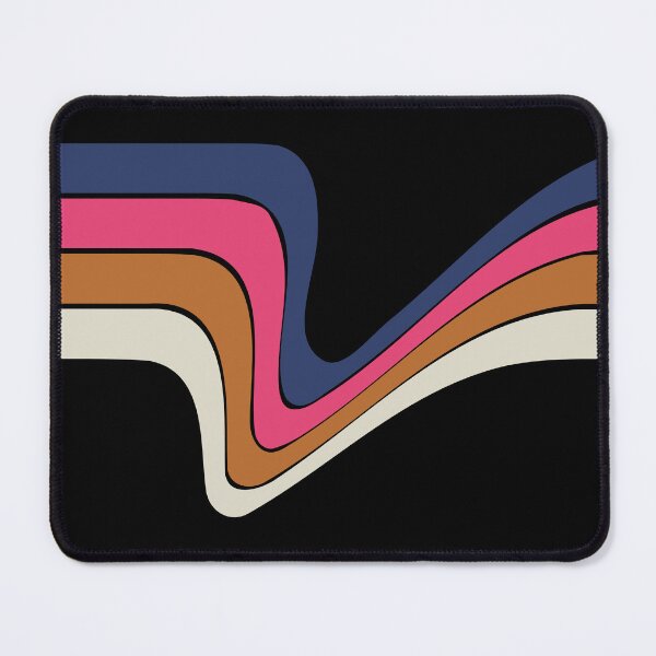 Item preview, Retro Flowing Ribbon Stripes Wave Pattern designed and sold by AhmedZouita.