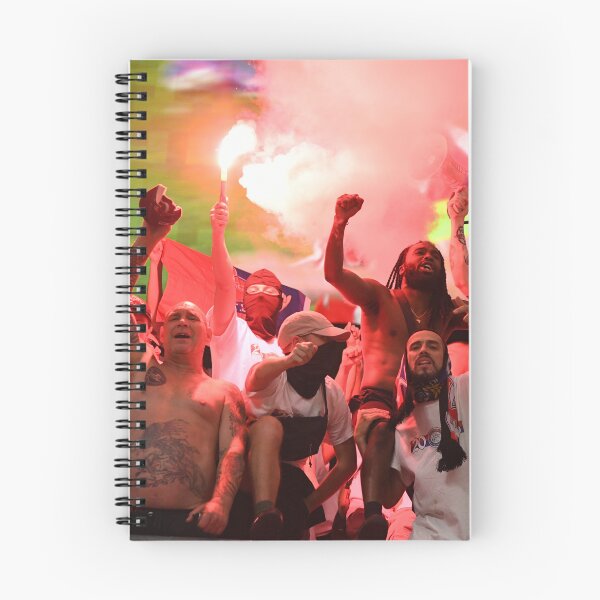 Item preview, QPR Ultras pictured silhouetted with burning flares  designed and sold by STFPhotoAgency.