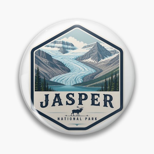 Item preview, Jasper National Park Canada Vintage Travel designed and sold by TravelersGems.