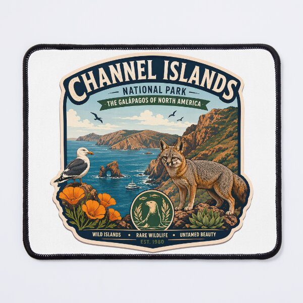 Item preview, Channel Islands National Park California Vintage Wildlife Patch designed and sold by LittleArij.