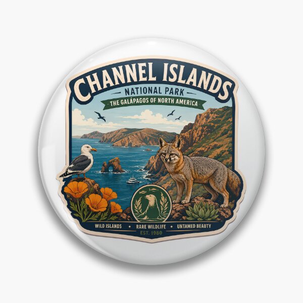 Item preview, Channel Islands National Park California Vintage Wildlife Patch designed and sold by LittleArij.