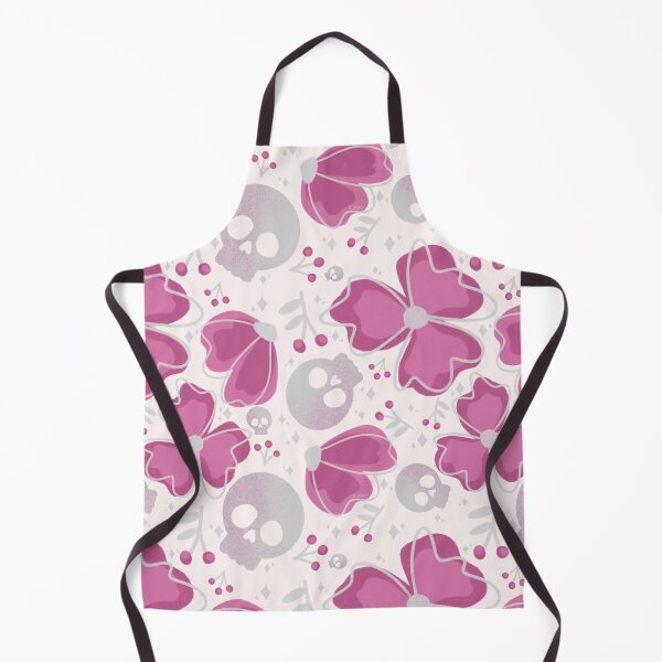 Item preview, Pink Skulls and Stars in Wildflower Meadow on pale pink designed and sold by studioaudrea.