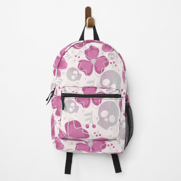 Item preview, Pink Skulls and Stars in Wildflower Meadow on pale pink designed and sold by studioaudrea.