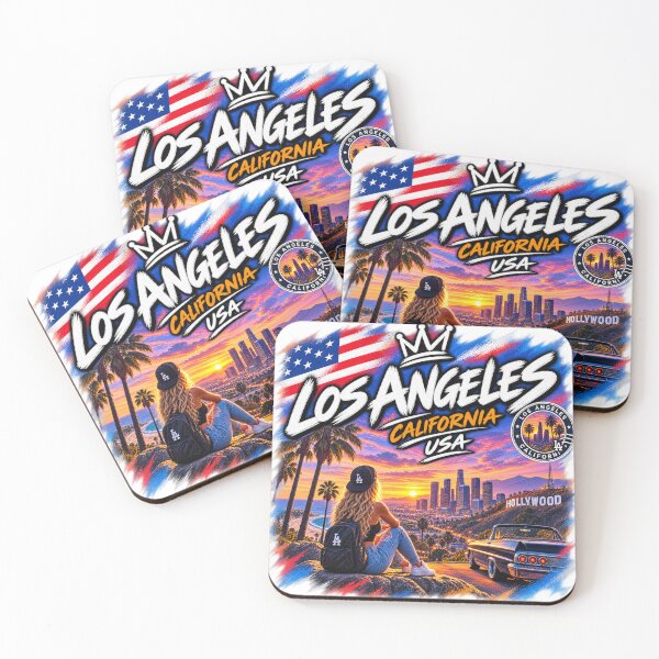 Item preview, Los Angeles California – Hollywood Streetwear Travel Design designed and sold by URBIVO.