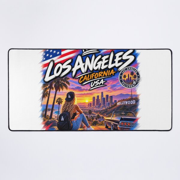 Item preview, Los Angeles California – Hollywood Streetwear Travel Design designed and sold by URBIVO.