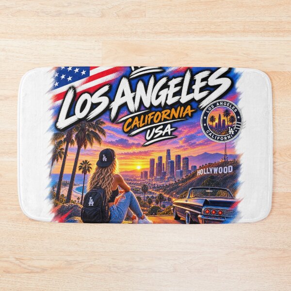 Item preview, Los Angeles California – Hollywood Streetwear Travel Design designed and sold by URBIVO.