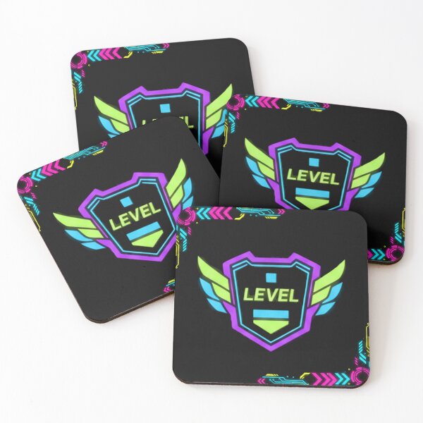 Item preview, Level Up – Neon Gamer Badge designed and sold by Revyra Design .