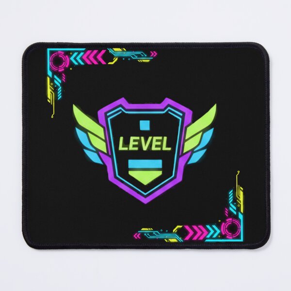 Item preview, Level Up – Neon Gamer Badge designed and sold by Revyra Design .