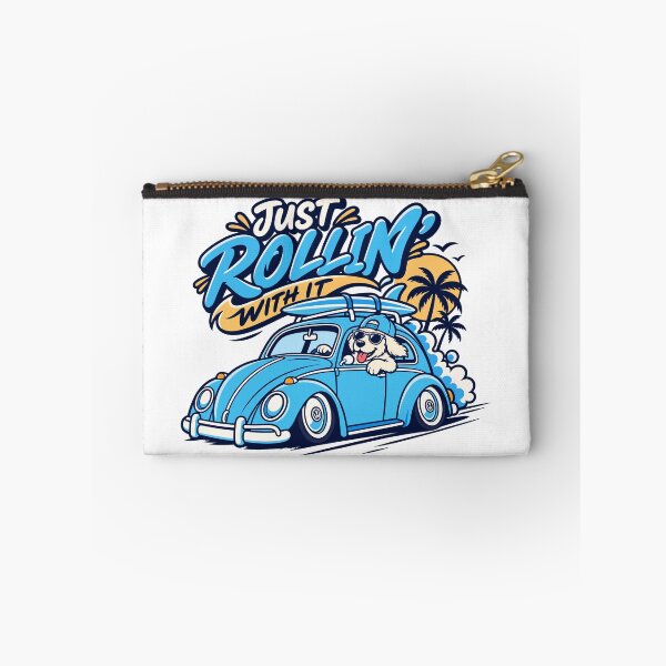 Item preview, Just Rollin' With It – Retro Surf Dog Classic Car Summer designed and sold by tindian.