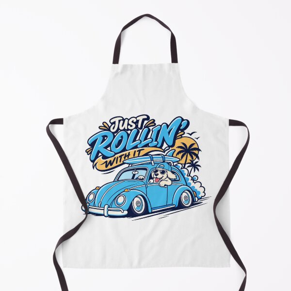 Item preview, Just Rollin' With It – Retro Surf Dog Classic Car Summer designed and sold by tindian.