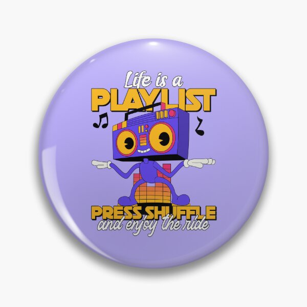 Item preview, Life Is A Playlist Press Shuffle - Retro Boombox designed and sold by chatzous.