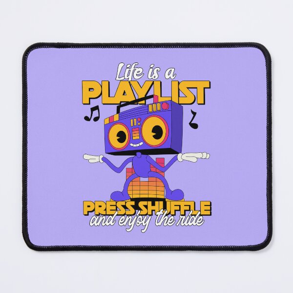 Item preview, Life Is A Playlist Press Shuffle - Retro Boombox designed and sold by chatzous.
