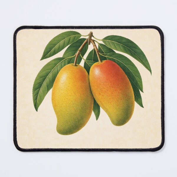 Item preview, Mango Summer Harvest 1989 – Vintage Japanese Fruit Poster designed and sold by StillandStory.
