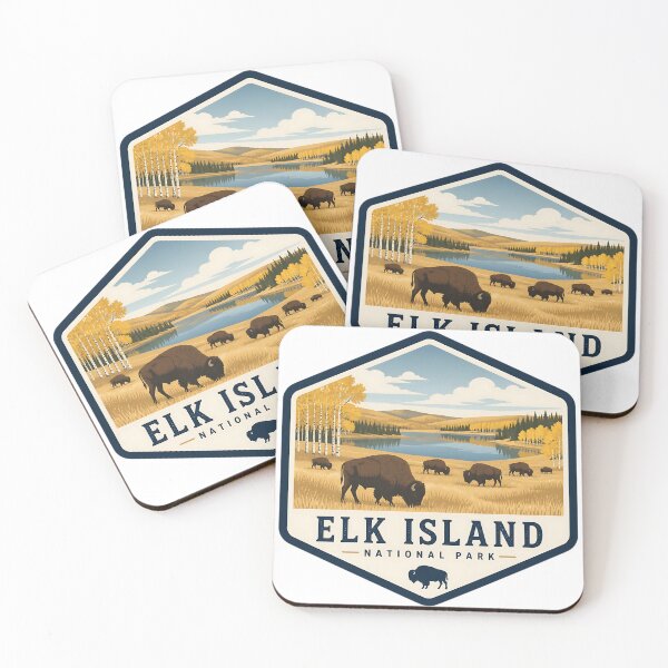 Item preview, Elk Island National Park Canada Vintage Travel designed and sold by TravelersGems.
