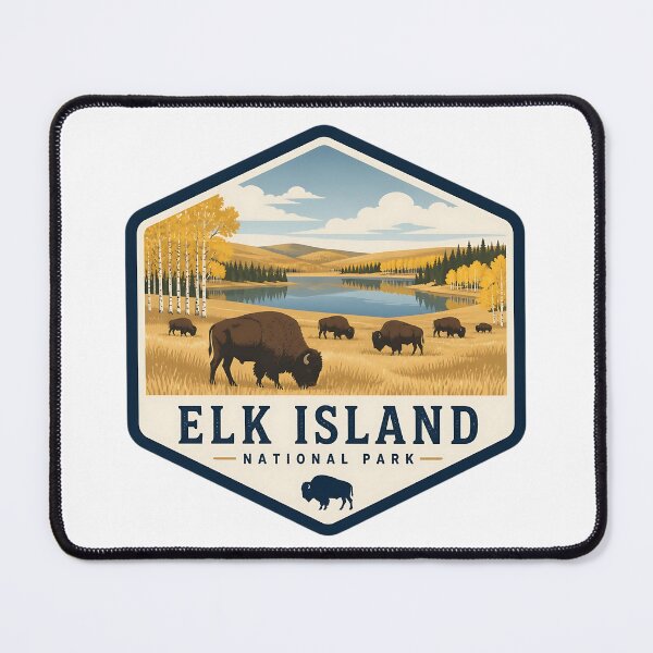Item preview, Elk Island National Park Canada Vintage Travel designed and sold by TravelersGems.