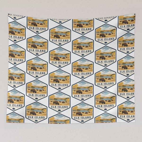 Item preview, Elk Island National Park Canada Vintage Travel designed and sold by TravelersGems.