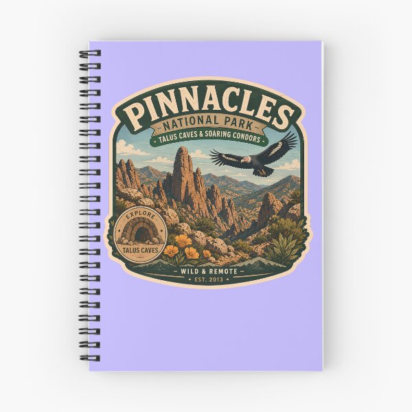 Item preview, Pinnacles National Park California Soaring Condor Vintage Badge designed and sold by LittleArij.