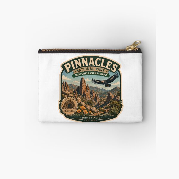 Item preview, Pinnacles National Park California Soaring Condor Vintage Badge designed and sold by LittleArij.