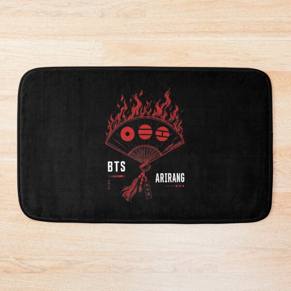 Item preview, ARIRANG Korean Traditional Fan Design with Red Flame Logo designed and sold by thefirstbroo.