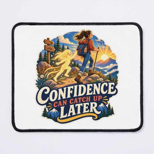 Item preview, Confidence Can Catch Up Later designed and sold by Mosslume Studio.