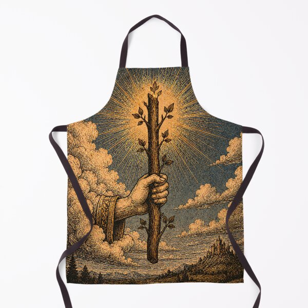 Item preview, Ace of Wands Tarot Card - Creativity & New Beginnings Illustration designed and sold by ArcanaAbsolute.
