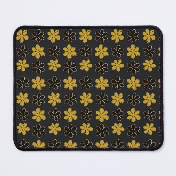 Item preview, Retro Gold and Black Floral Pattern designed and sold by ITCHAWAWAA.