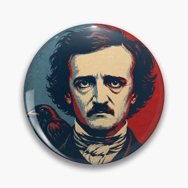 Item preview, Edgar Allan Poe Vintage Raven Gothic Portrait designed and sold by ValentinaHramov.