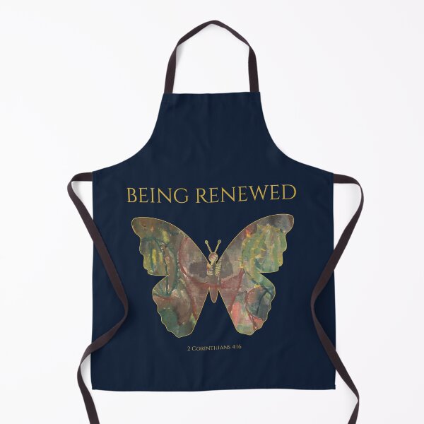Item preview, Being Renewed 2 Corinthians 4:16 Christian Butterfly – Bible Verse Art designed and sold by KittenAndCo.