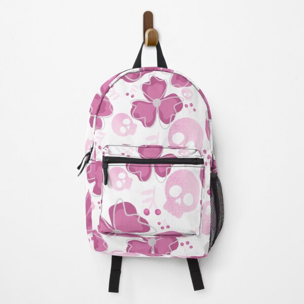 Item preview, Pink Skulls in Wildflower Meadow on white designed and sold by studioaudrea.