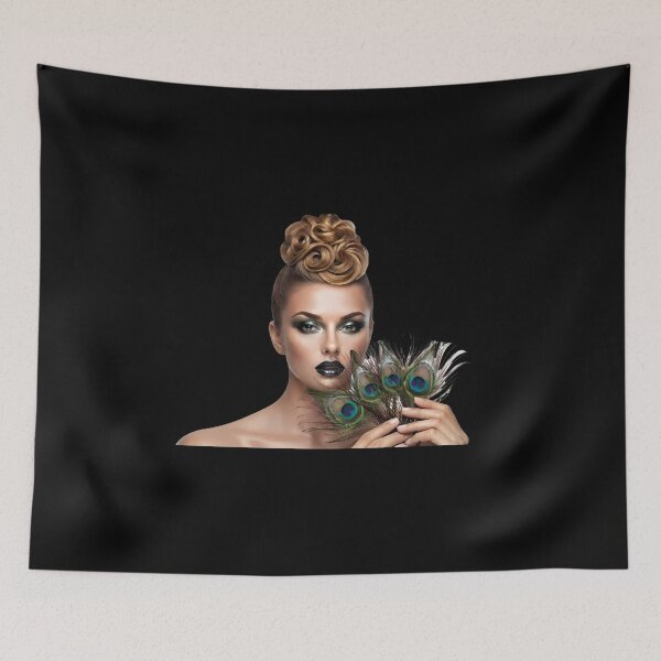 Item preview, Elegant Peacock Woman Gothic Fantasy Art Portrait designed and sold by AfresStudio.