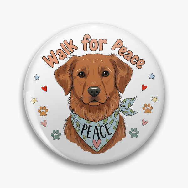 Item preview, peaceful dog walk world peace love hope quote designed and sold by ArtDesignTp.