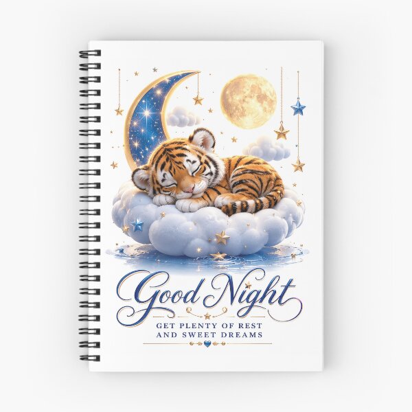 Item preview, Moonstripe Slumber: A Tiger Cub’s Celestial Good Night designed and sold by BlissBlvdShop.