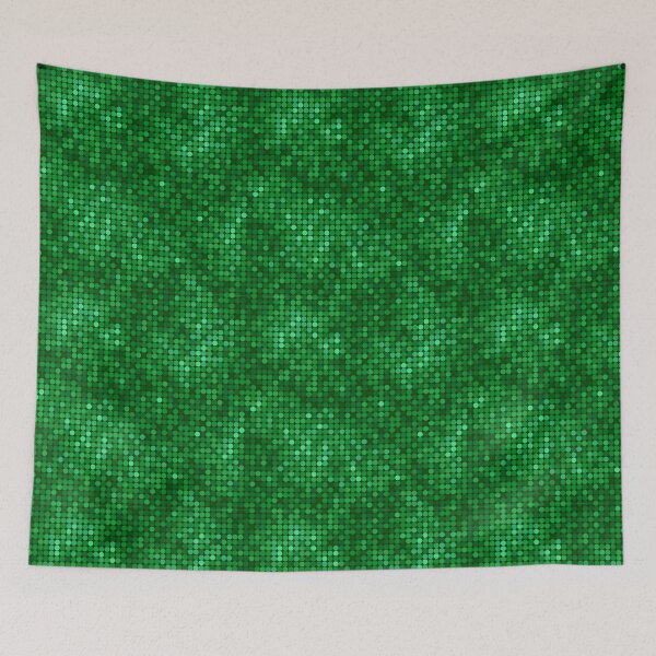 Item preview, Christmas background, Green disco ball pattern, mosaic circle tiles, glittering texture designed and sold by CHERRY--SHOP.