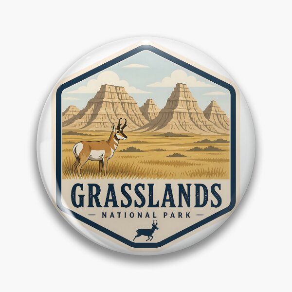 Item preview, Grasslands National Park Canada Vintage Travel designed and sold by TravelersGems.