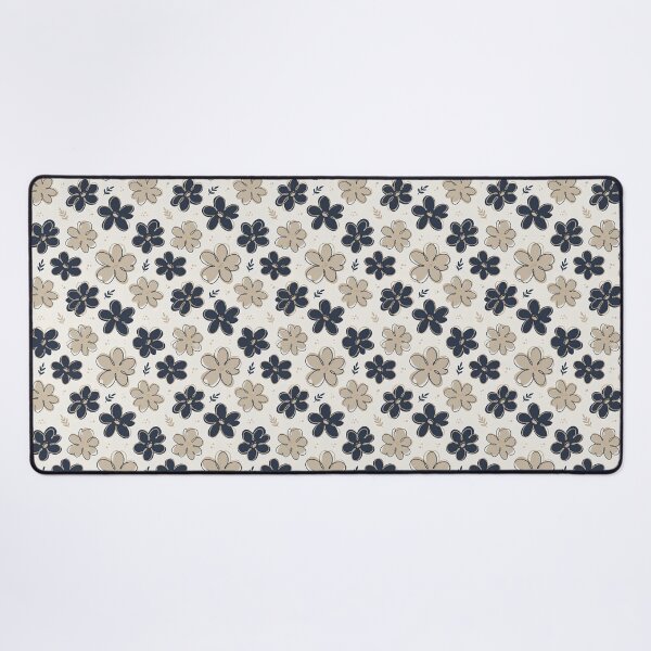 Item preview, Navy blue and warm sand Floral Pattern designed and sold by ITCHAWAWAA.