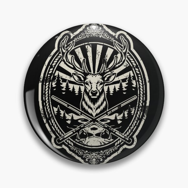 Item preview, Vintage Stag Head Hunting Emblem Badge designed and sold by AhmedZouita.