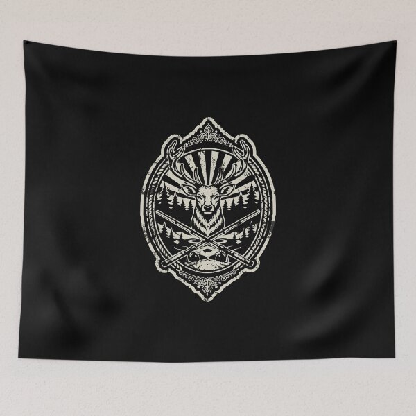 Item preview, Vintage Stag Head Hunting Emblem Badge designed and sold by AhmedZouita.