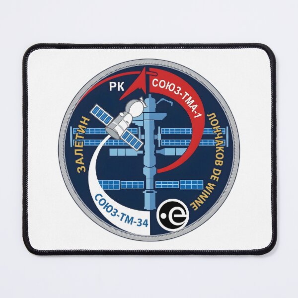 Item preview, Soyuz TMA-1 / Soyuz TM-34 Taxi Mission Space Patch designed and sold by CharlieDesings.