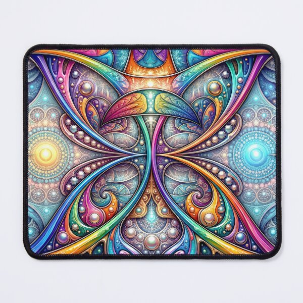 Item preview, Vibrant Cosmic Kaleidoscope Fractal Mandala designed and sold by Frackxion.