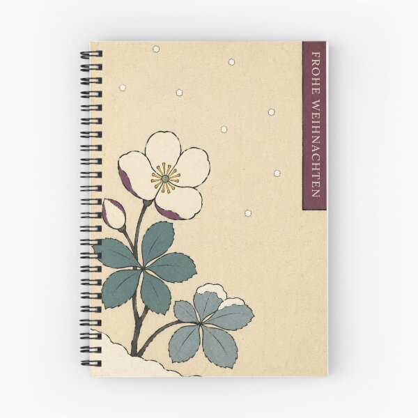 Item preview, Christrose in Snow — Frohe Weihnachten No. 2 | Ukiyo-e Woodblock designed and sold by Planthem.