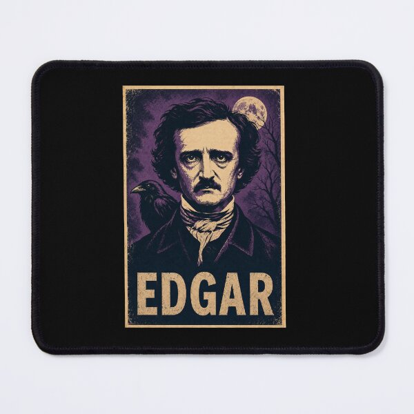 Item preview, Edgar Allan Poe Vintage Raven Gothic Portrait designed and sold by ValentinaHramov.