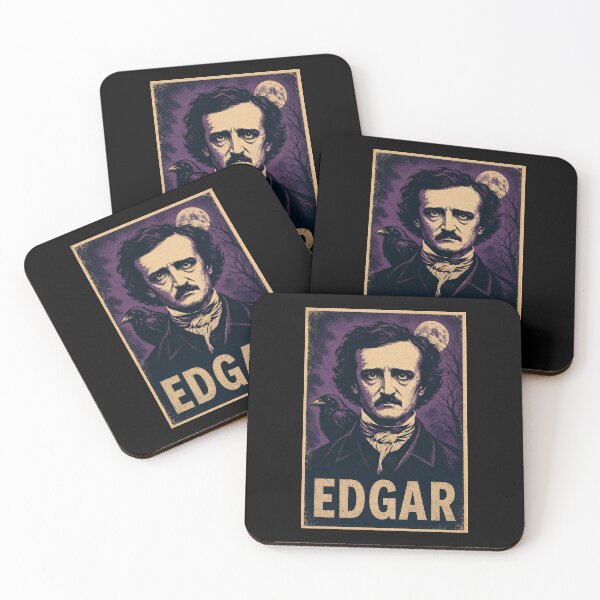 Item preview, Edgar Allan Poe Vintage Raven Gothic Portrait designed and sold by ValentinaHramov.