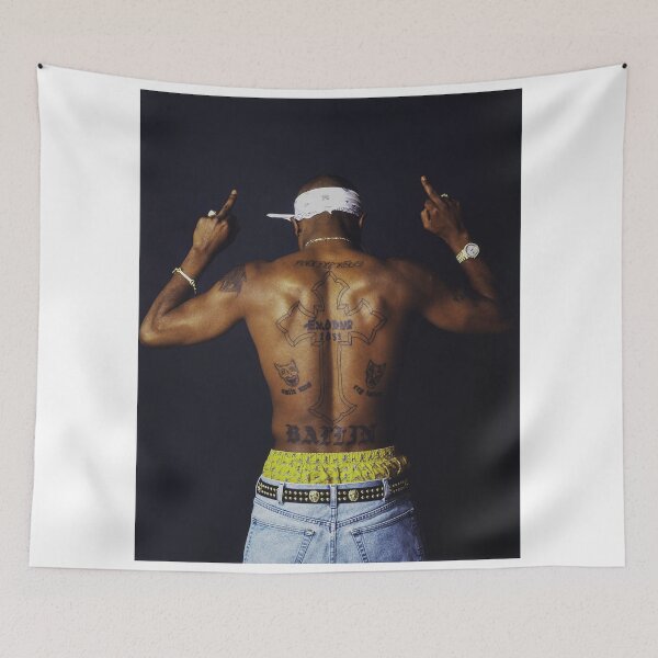 Item preview, Rebel Attitude Bandana, Tupac Tattoos & Middle Finger Street Style designed and sold by vlaminnhoo.