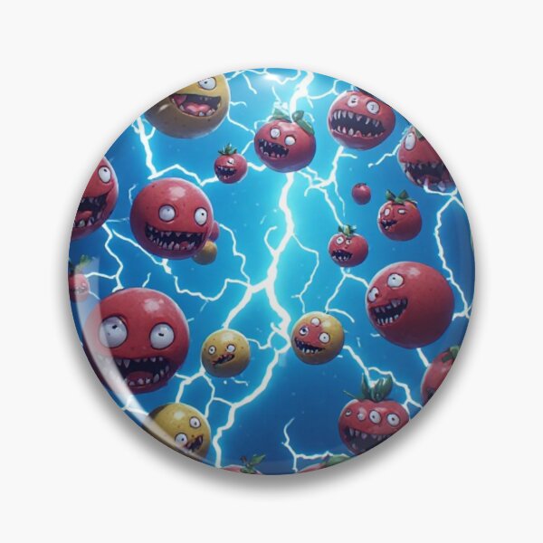 Item preview, Electric Fruit Monsters in Lightning Storm designed and sold by HappyPrintCo.