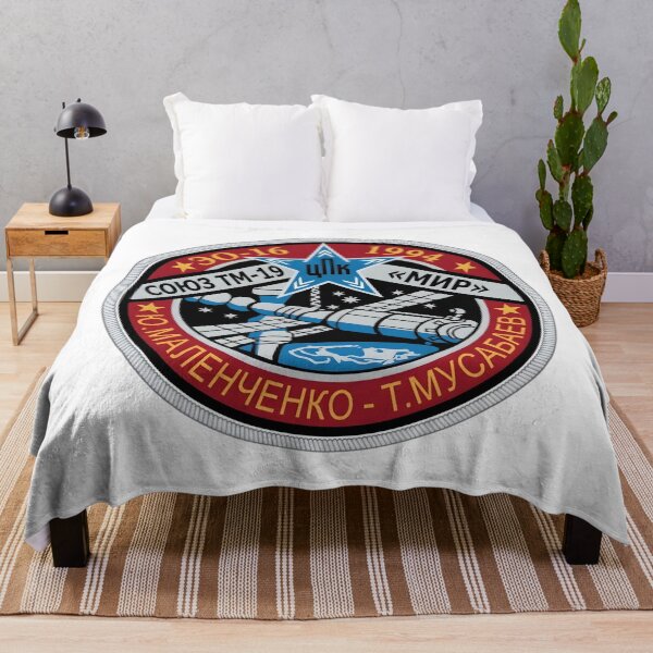 Item preview, Soyuz TM-19 Mir EO-16 Space Mission Patch designed and sold by CharlieDesings.