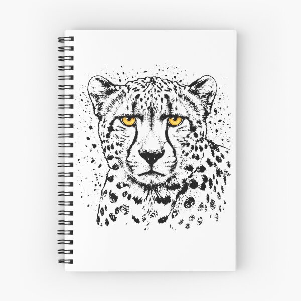 Item preview, Black Cheetah Portrait – Dramatic Wildlife Splash Art designed and sold by ArthousePromos.