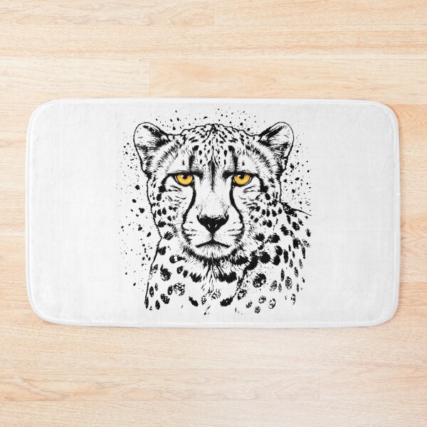 Item preview, Black Cheetah Portrait – Dramatic Wildlife Splash Art designed and sold by ArthousePromos.