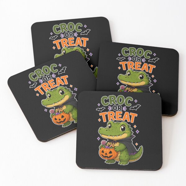 Item preview, Croc or Treat - Cute Halloween Crocodile with Candy Pumpkin designed and sold by bkeer abobkr.