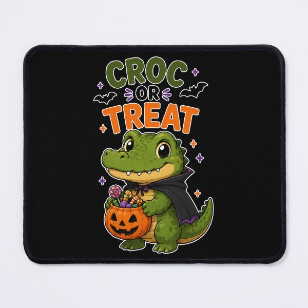 Item preview, Croc or Treat - Cute Halloween Crocodile with Candy Pumpkin designed and sold by bkeer abobkr.